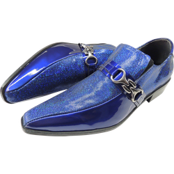 Sapato Masculino Em Couro Social Executivo Azul Cr... - Art Sapatos ®