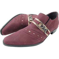 Sapato Masculino Em Couro Social Executivo Bordô V... - Art Sapatos ®