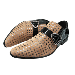 Sapato Masculino Em Couro Social Executivo Bege Ve... - Art Sapatos ®