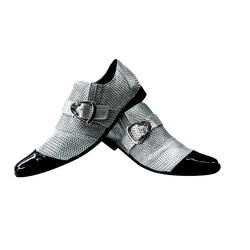 Sapato Masculino Em Couro Social Executivo Prata V... - Art Sapatos ®