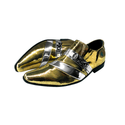 Sapato Masculino Em Couro Social Executivo Dourado... - Art Sapatos ®