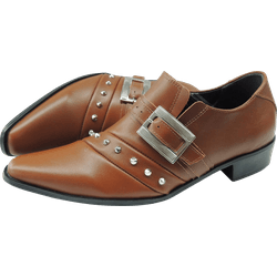 Sapato Masculino Em Couro Social Executivo Marrom ... - Art Sapatos ®