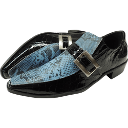 Sapato Masculino Em Couro Social Executivo Azul Sn... - Art Sapatos ®