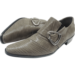 Sapato Masculino Em Couro Social Executivo Cinza S... - Art Sapatos ®