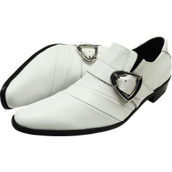 Sapato Masculino Em Couro Social Executivo Branco ... - Art Sapatos ®