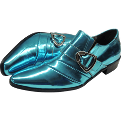 Sapato Masculino Em Couro Social Executivo Azul Cy... - Art Sapatos ®