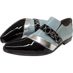 Sapato Masculino Em Couro Social Executivo Azul Ba... - Art Sapatos ®