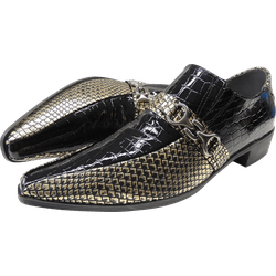 Sapato Masculino Em Couro Social Executivo Preto G... - Art Sapatos ®