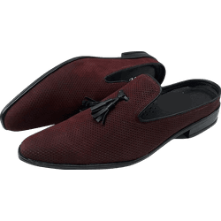 Mule Masculino Em Couro - Babuche - Bordeaux - Ref... - Art Sapatos ®