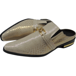 Mule Masculino Em Couro - Babuche - All Blank - Re... - Art Sapatos ®