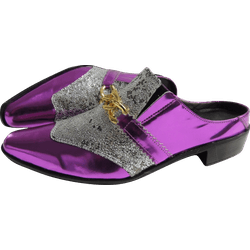 Mule Masculino Em Couro - Babuche - All Purple - R... - Art Sapatos ®