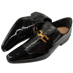 Sapato Masculino Em Couro Social Executivo Preto C... - Art Sapatos ®