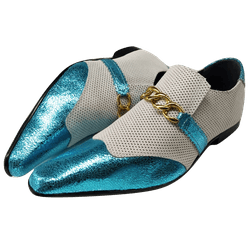Sapato Masculino Em Couro Social Executivo Azul Cy... - Art Sapatos ®