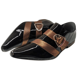 Sapato Masculino Em Couro Social Executivo Marrom ... - Art Sapatos ®
