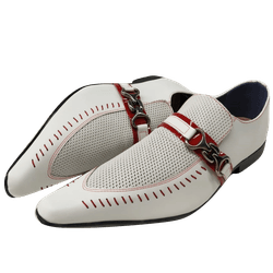 Sapato Masculino Em Couro Social Executivo Branco ... - Art Sapatos ®