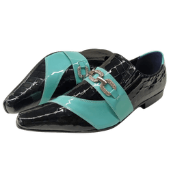Sapato Masculino Em Couro Social Executivo Azul Bl... - Art Sapatos ®