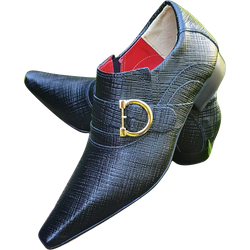 Sapato Masculino Italiano Em Couro Social Executiv... - Art Sapatos ®
