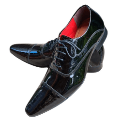 Sapato Masculino Italiano Em Couro Oxford Preto Ca... - Art Sapatos ®