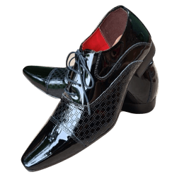 Sapato Masculino Italiano Em Couro Oxford Preto Ga... - Art Sapatos ®