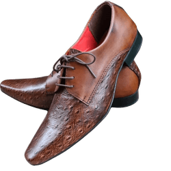 Sapato Masculino Italiano Em Couro Marrom Valentin... - Art Sapatos ®