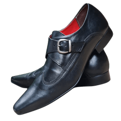 Sapato Masculino Italiano Em Couro Preto Oso Ref: ... - Art Sapatos ®
