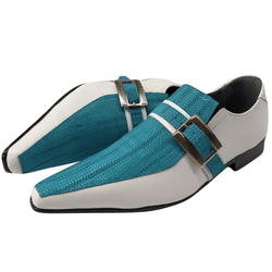 Sapato Masculino Em Couro Social Executivo Azul Le... - Art Sapatos ®