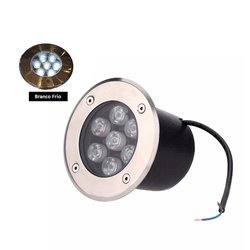 Luminária De ChÃo Balizador De Embutir Led 7w Bran... - Benled