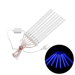 Cortina Chuva De Meteoro Snow Fall Led Azul Sequen... - Benled