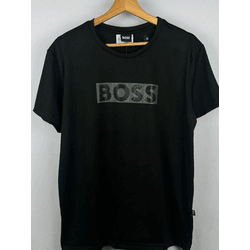 Camisa Peruana Boss Preta Escrita No Peito - Atacado das Tailandesas