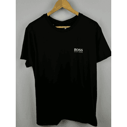 Camisa Peruana Boss Preta Escrita na Manga - Atacado das Tailandesas