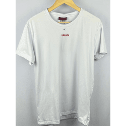Camisa Peruana Hugo branca Escrita No Peito - Atacado das Tailandesas