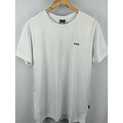 Camisa Peruana Boss Branco Escrita No Peito - Atacado das Tailandesas