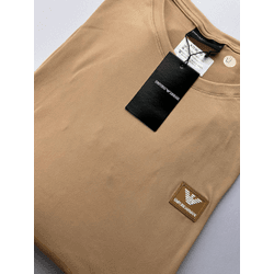 Camisa Peruana Armani Bege Simbolo emborrachado - Atacado das Tailandesas