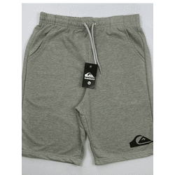 bermuda de moletom cinza quiksilver simbolo - Atacado das Tailandesas