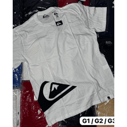 Camisa Quiksilver Branca Desenho Lateral - Atacado das Tailandesas