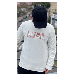 Moletom Diesel S/Capuz Branco - Atacado das Tailandesas
