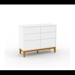 Cômoda Nature Clean 6 gavetas - CNC6G61 - Ateliê Ágape
