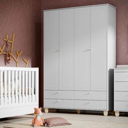Roupeiro Zupy 4 Portas - RZ4P082 - Ateliê Ágape