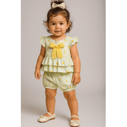 Conjunto Eloá -MARGARIDA - Ateliê NewBaby