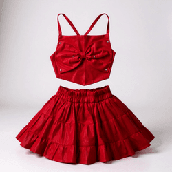 CONJUNTO DAFYNE-vermelho - Ateliê NewBaby