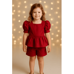 CONJUNTO KIM-VERMELHO - Ateliê NewBaby