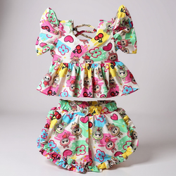 CONJUNTO CRIA-labubu cereja - Ateliê NewBaby