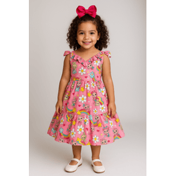 VESTIDO VANESSA-labubu flor branca - Ateliê NewBaby