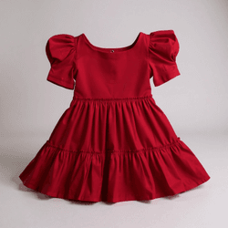 VESTIDO PIETRA-VERMELHO - Ateliê NewBaby