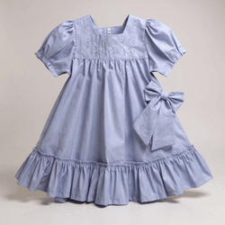 Vestido Evelin Bordado - Ateliê NewBaby