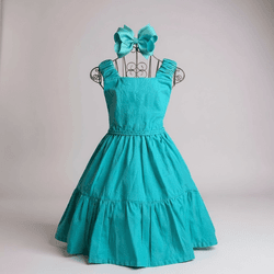 Vestido Hadassa -verde tifany - Ateliê NewBaby