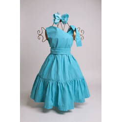 Vestido Helena - azul claro - Ateliê NewBaby