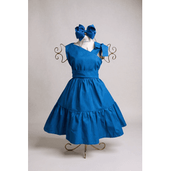 Vestido Helena Royal - Ateliê NewBaby