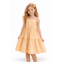 Vestido Marissol - Salmão - Ateliê NewBaby