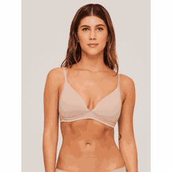 Sutiã Triangulo Sem Aro Chocolate - 341001 - ATELIÊ DA LINGERIE